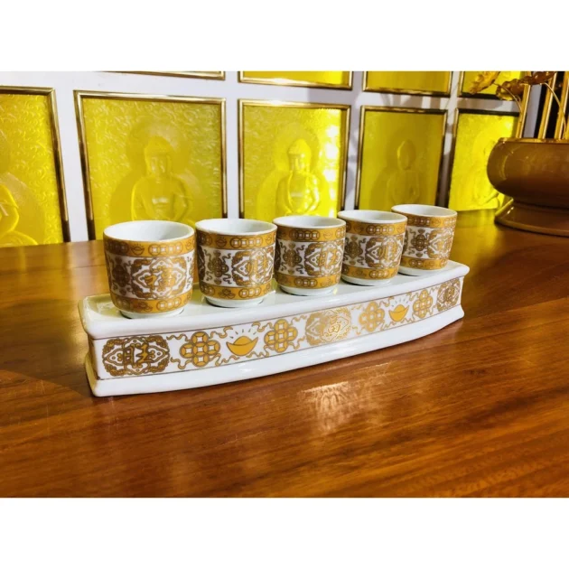 Bộ thờ cúng bằng sứ Hoàng Tài Phước - Hình ảnh 3