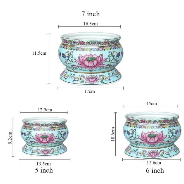 Lư sen Phước Lộc trưng bàn thờ, phụ kiện đồ thờ cúng - Hình ảnh 6