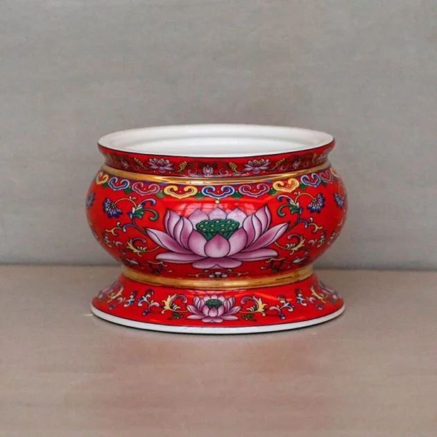 Lư sen Phước Lộc trưng bàn thờ, phụ kiện đồ thờ cúng - Hình ảnh 3