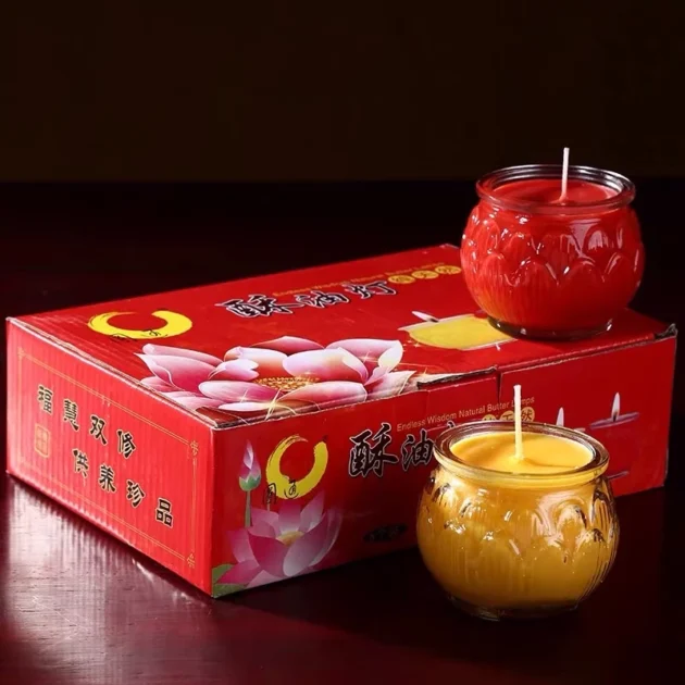 Nến tealight (đèn cầy, sáp dầu cọ) hoa sen 24 tiếng - Hình ảnh 2