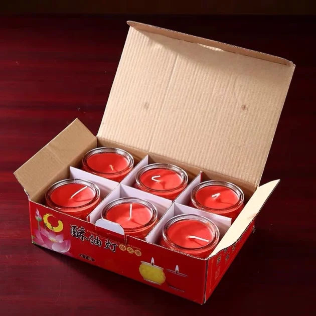 Nến tealight (đèn cầy, sáp dầu cọ) hoa sen 24 tiếng - Hình ảnh 4