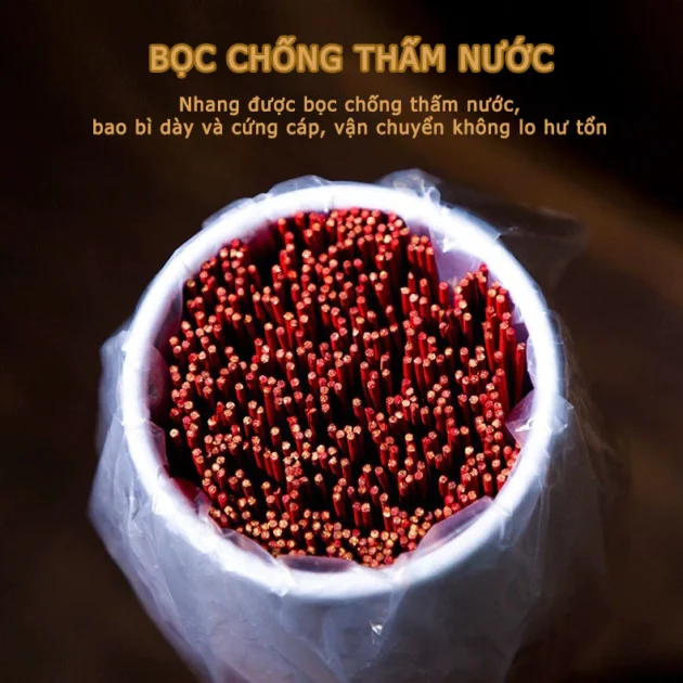 Nhang đàn hương không khói 100% tự nhiên, mùi hương thanh tao, phong thủy, 600 cây tiết kiệm - Hình ảnh 6